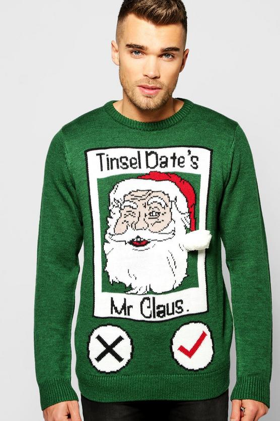 Tinsel Date Christmas Jumper